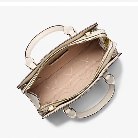 Michael Kors Sheila Sm Central Zip Floral Embellished Satchel Crossbody NWT - Picture 5 of 16